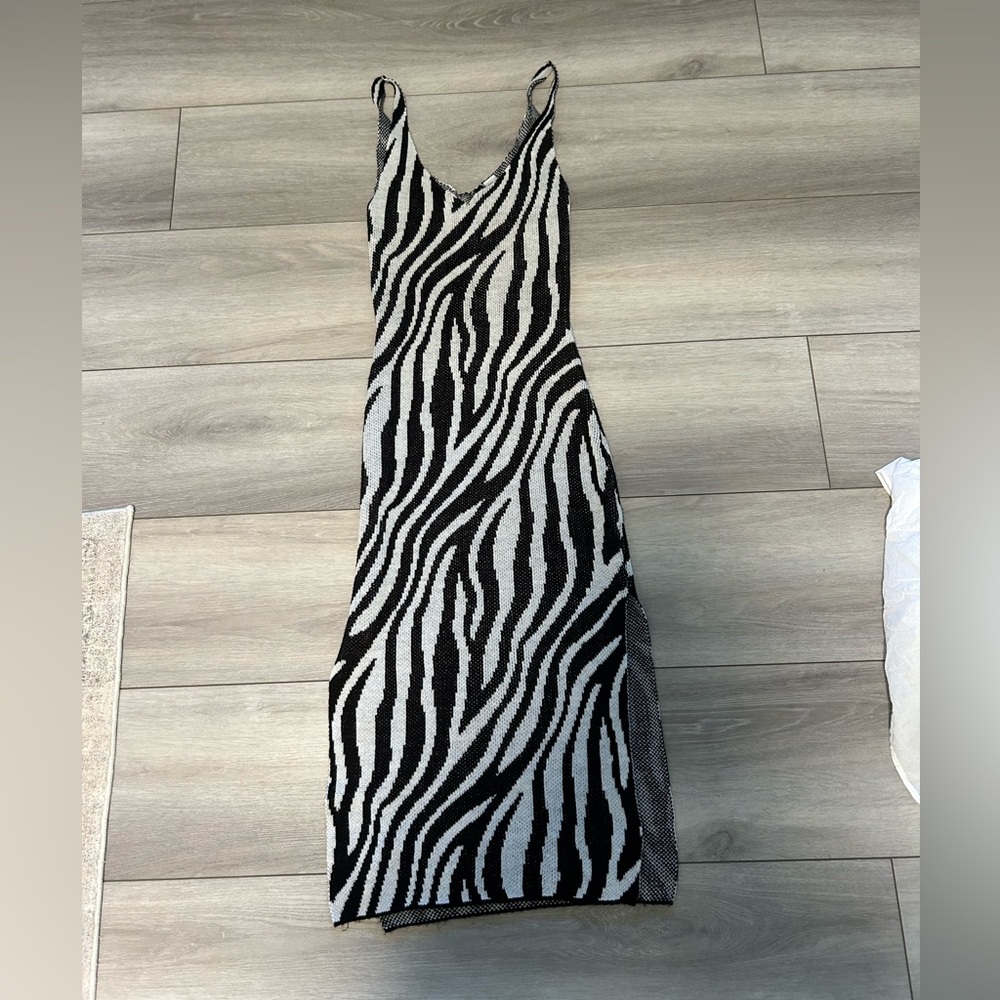 H&M Zebra Sweater Dress